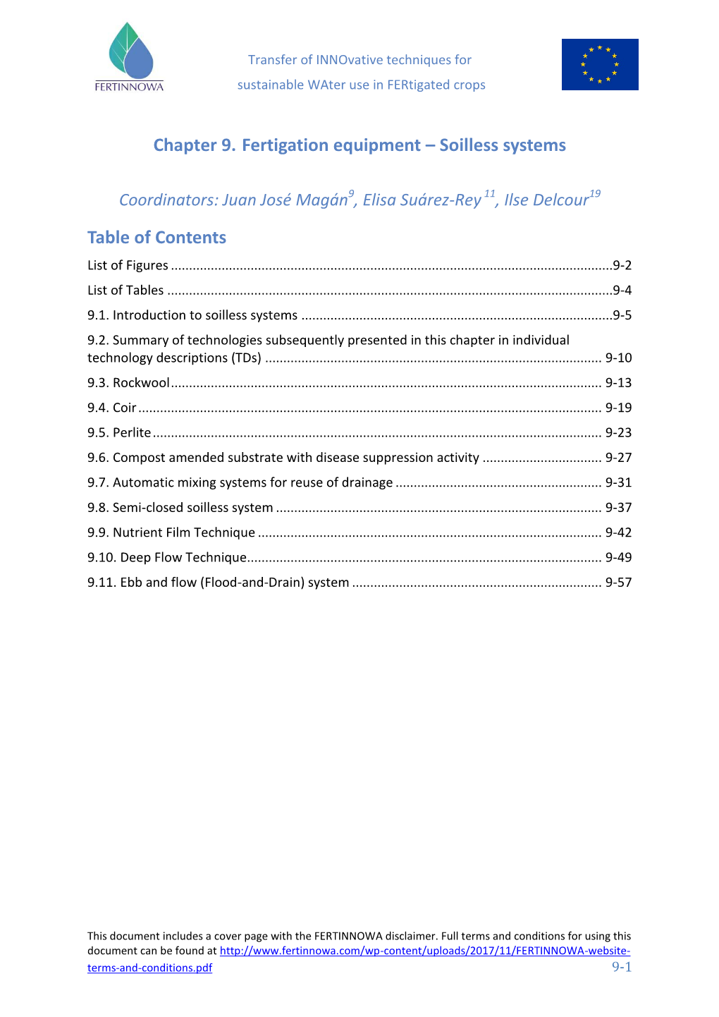 Chapter 9. Fertigation Equipment – Soilless Systems