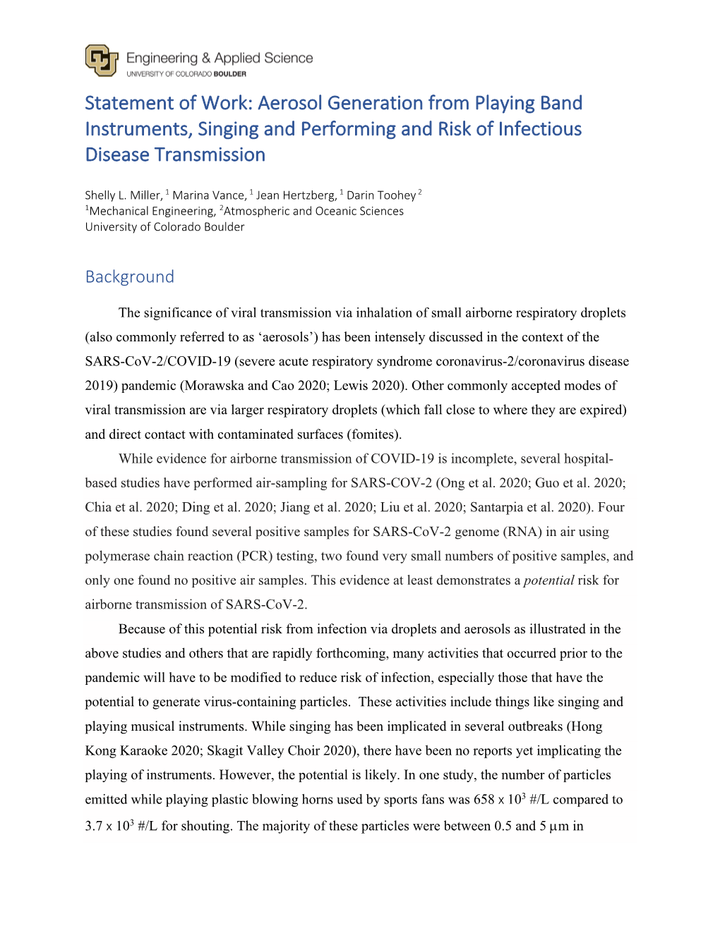 Risk of Transmission Instrument Playing Vs.Final