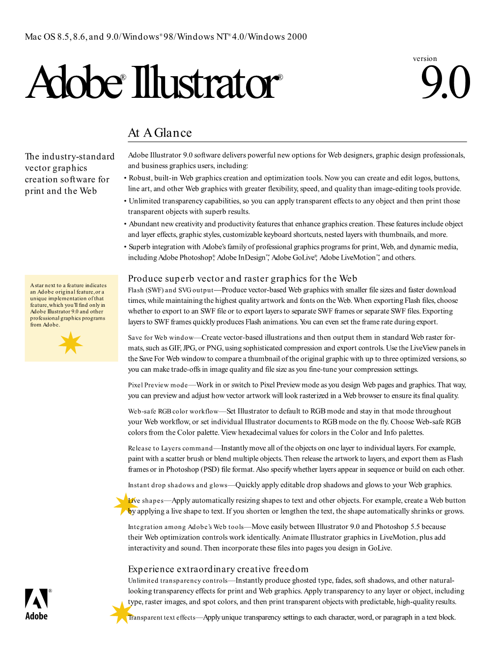 Adobe Illustrator 9.0 at a Glance