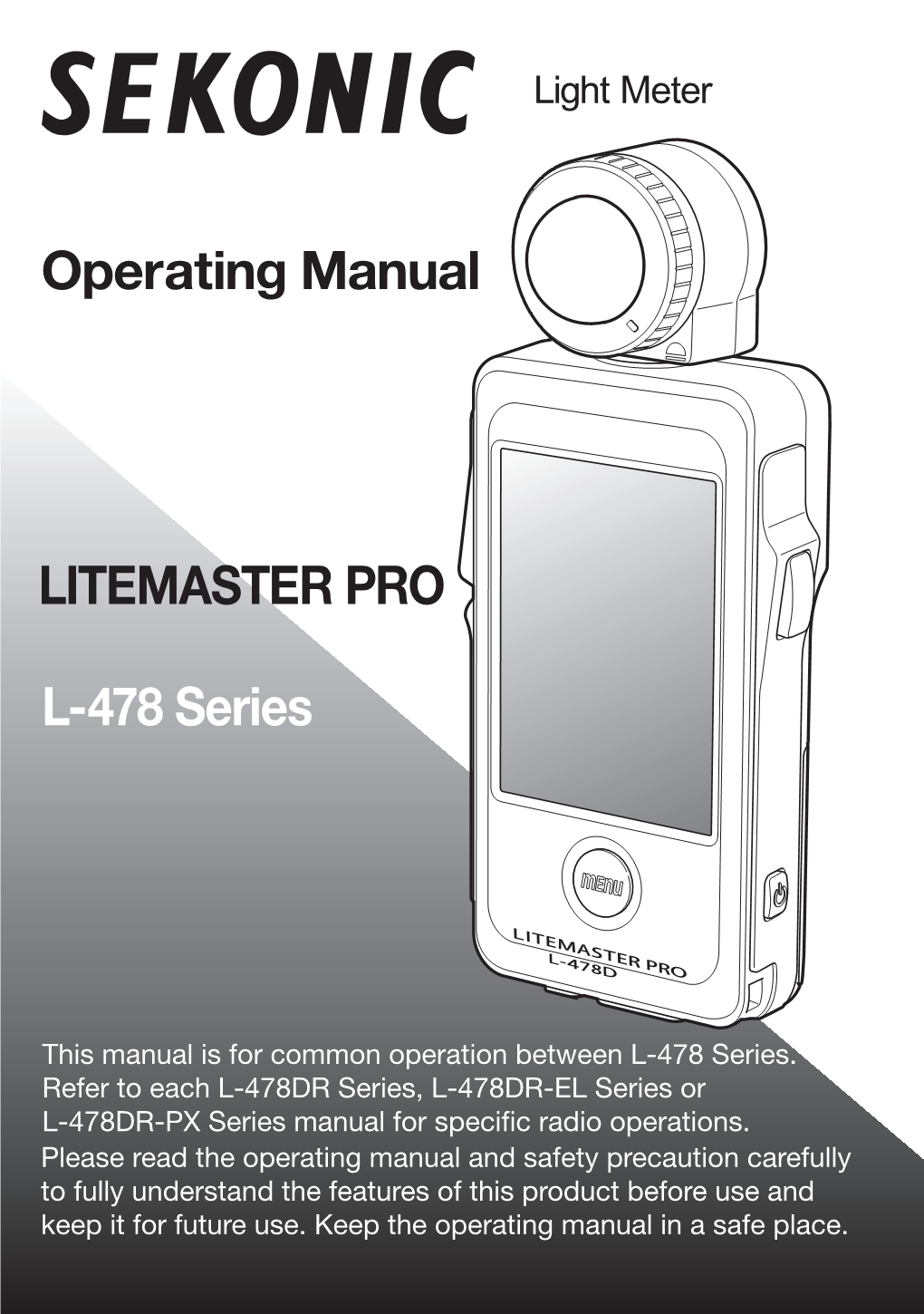 Operating Manual LITEMASTER PRO L-478 Series