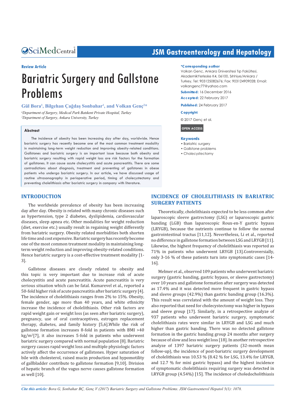 Bariatric Surgery and Gallstone Problems