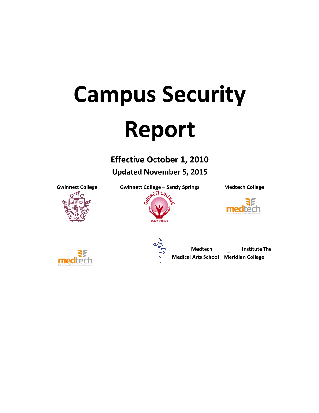 Campus Security Report