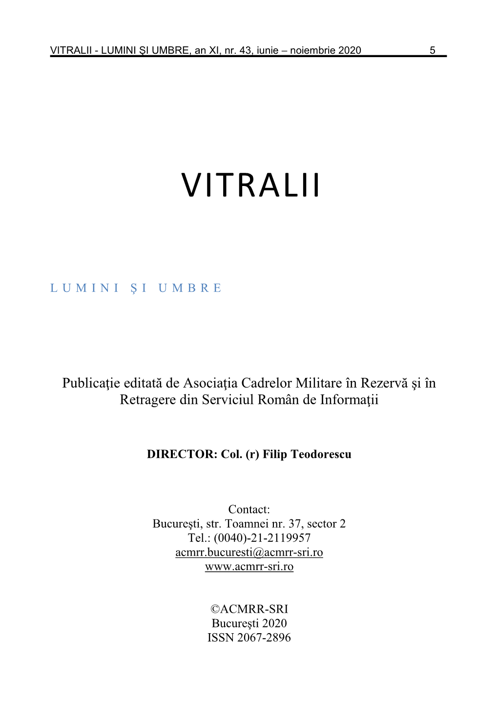 Vitralii – Lumini Și Umbre