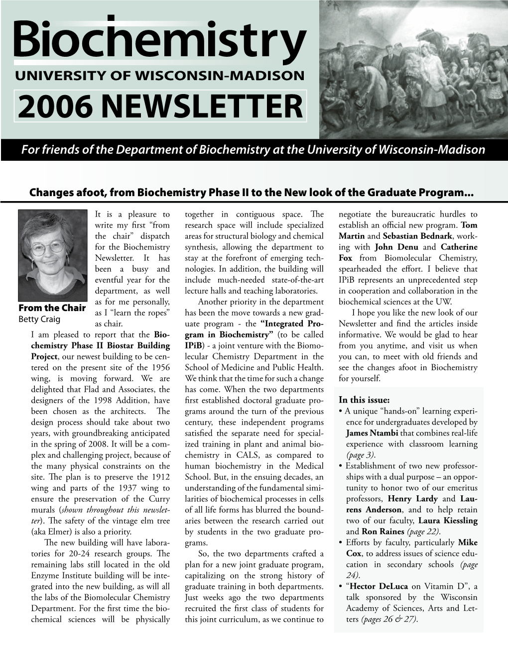 University of Wisconsin-Madison 2006 Newsletter