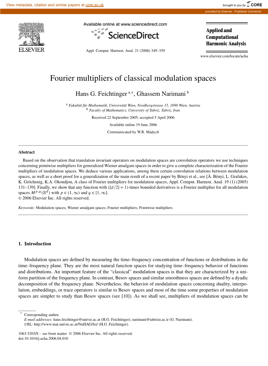 Fourier Multipliers of Classical Modulation Spaces
