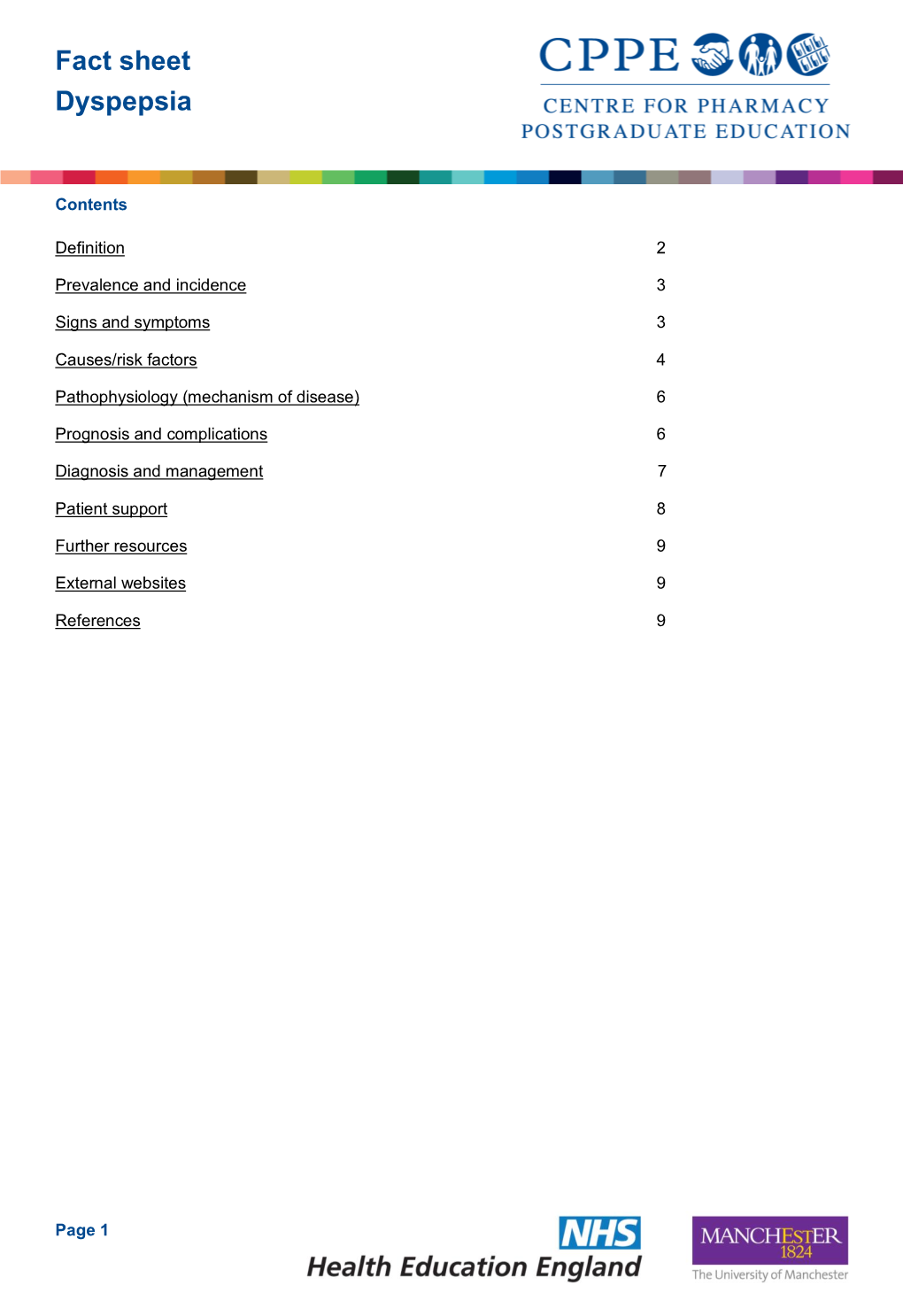 Fact Sheet Dyspepsia