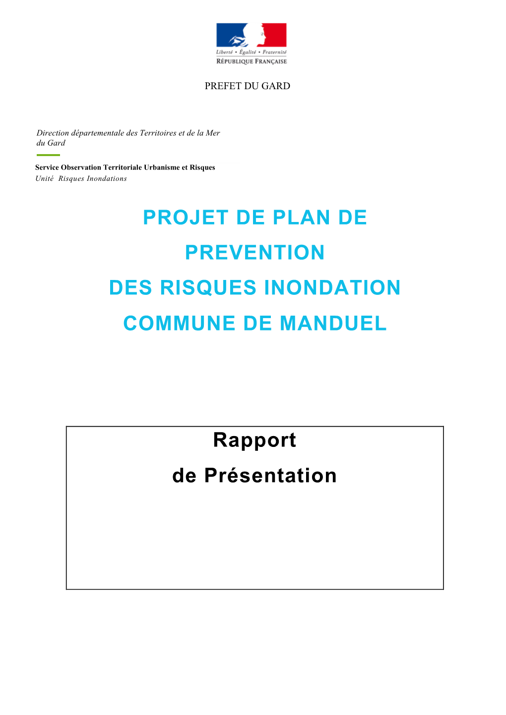 Rapport De Présentation Manduel