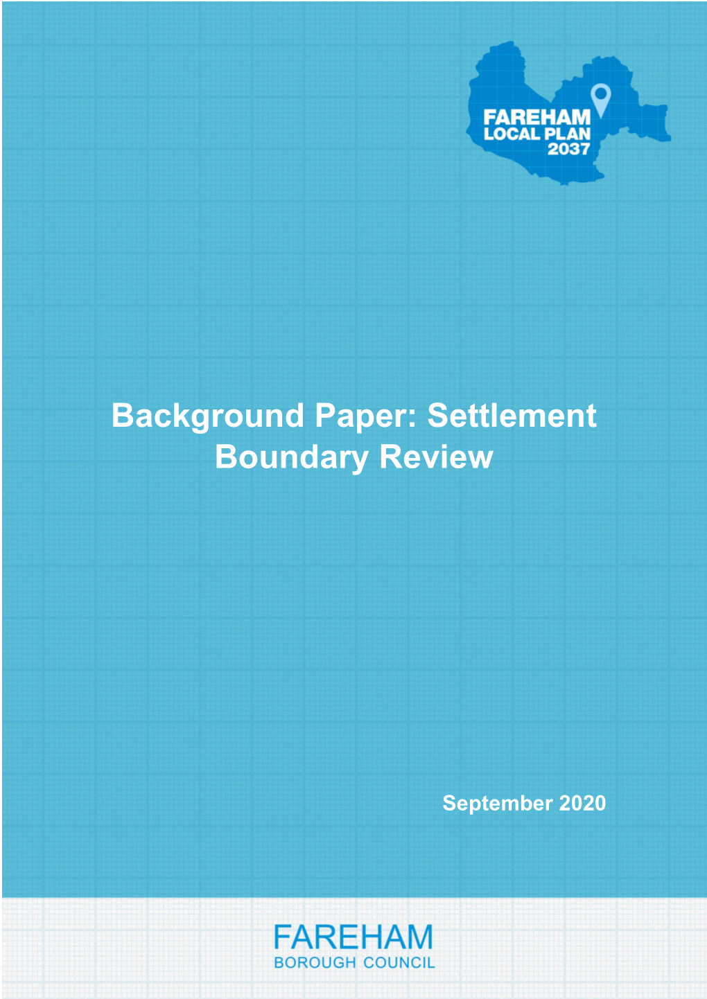 Settlement Boundaries Background Paper