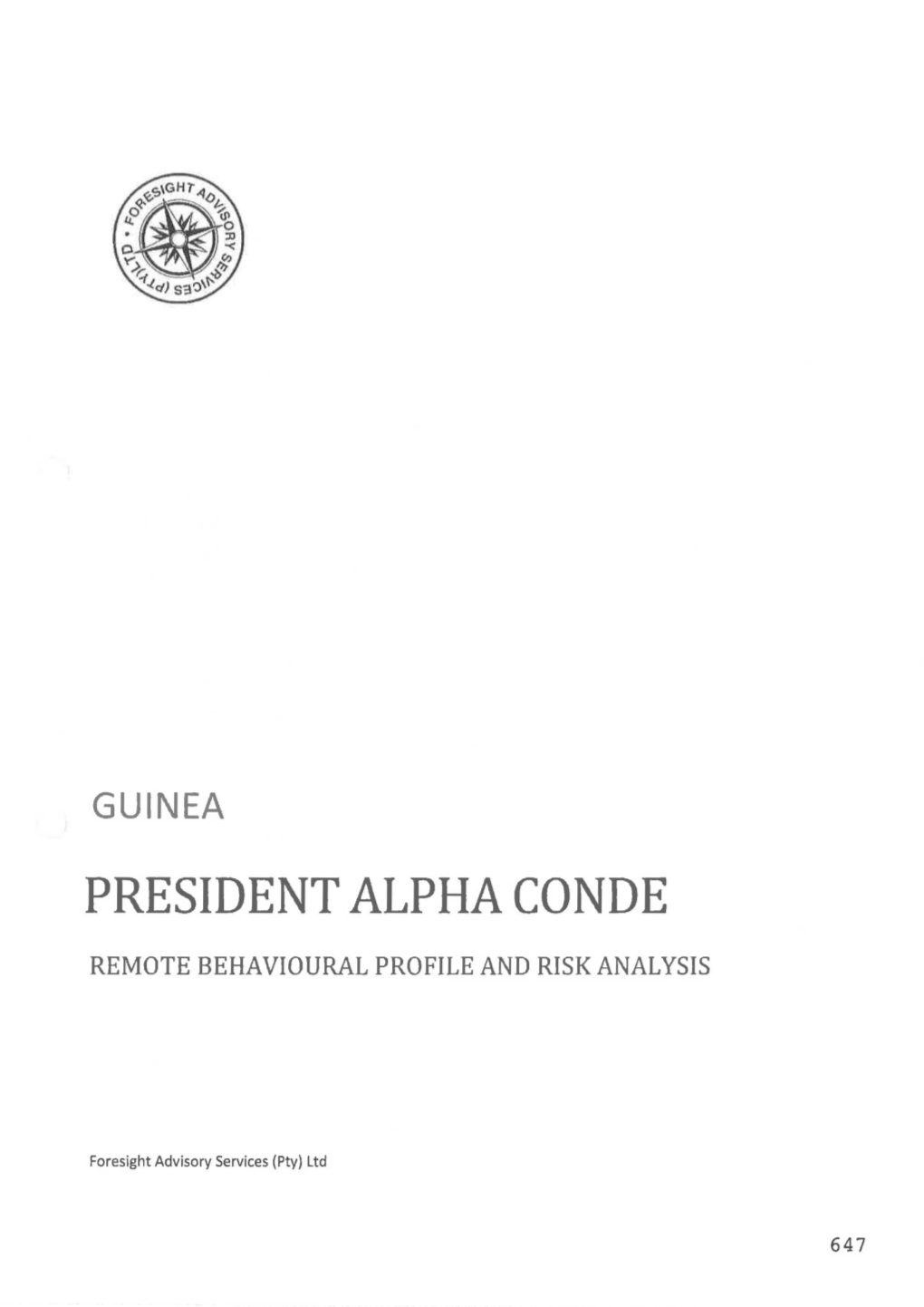 President Alpha Conde