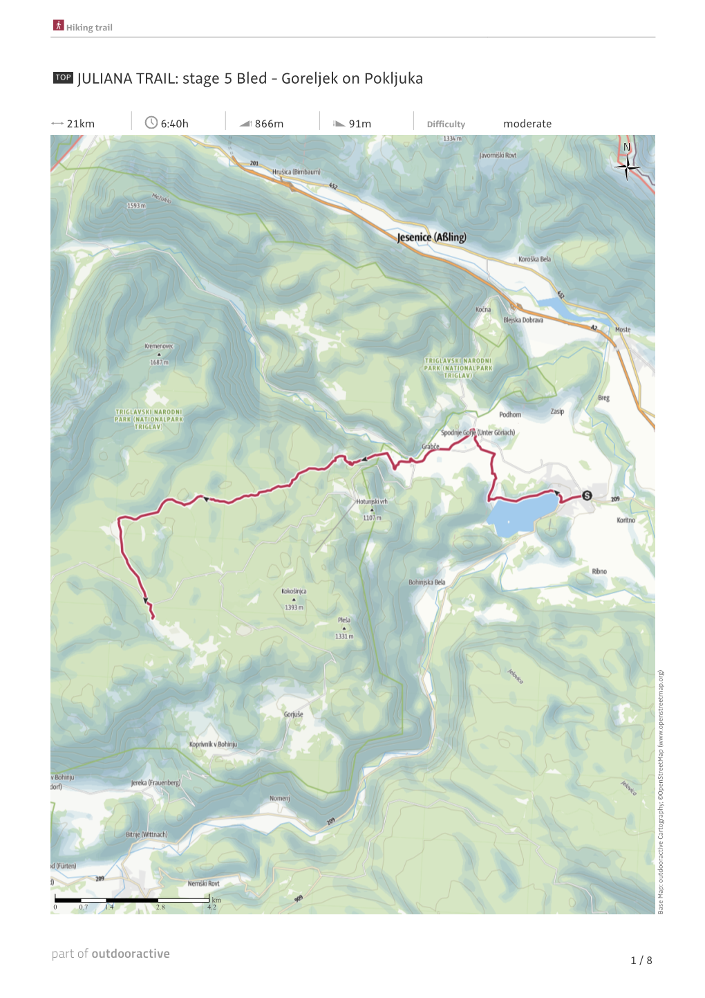 JULIANA TRAIL: Stage 5 Bled - Goreljek on Pokljuka