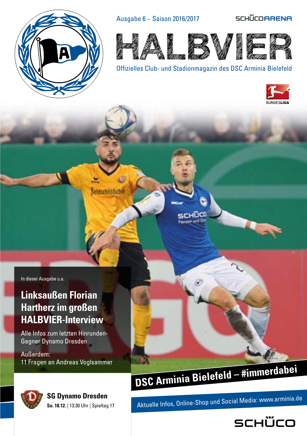 HALBVIER Offizielles Club- Und Stadionmagazin Des DSC Arminia Bielefeld