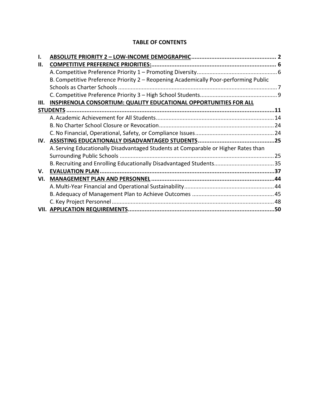 Inspirenola Charter Schools Narrative