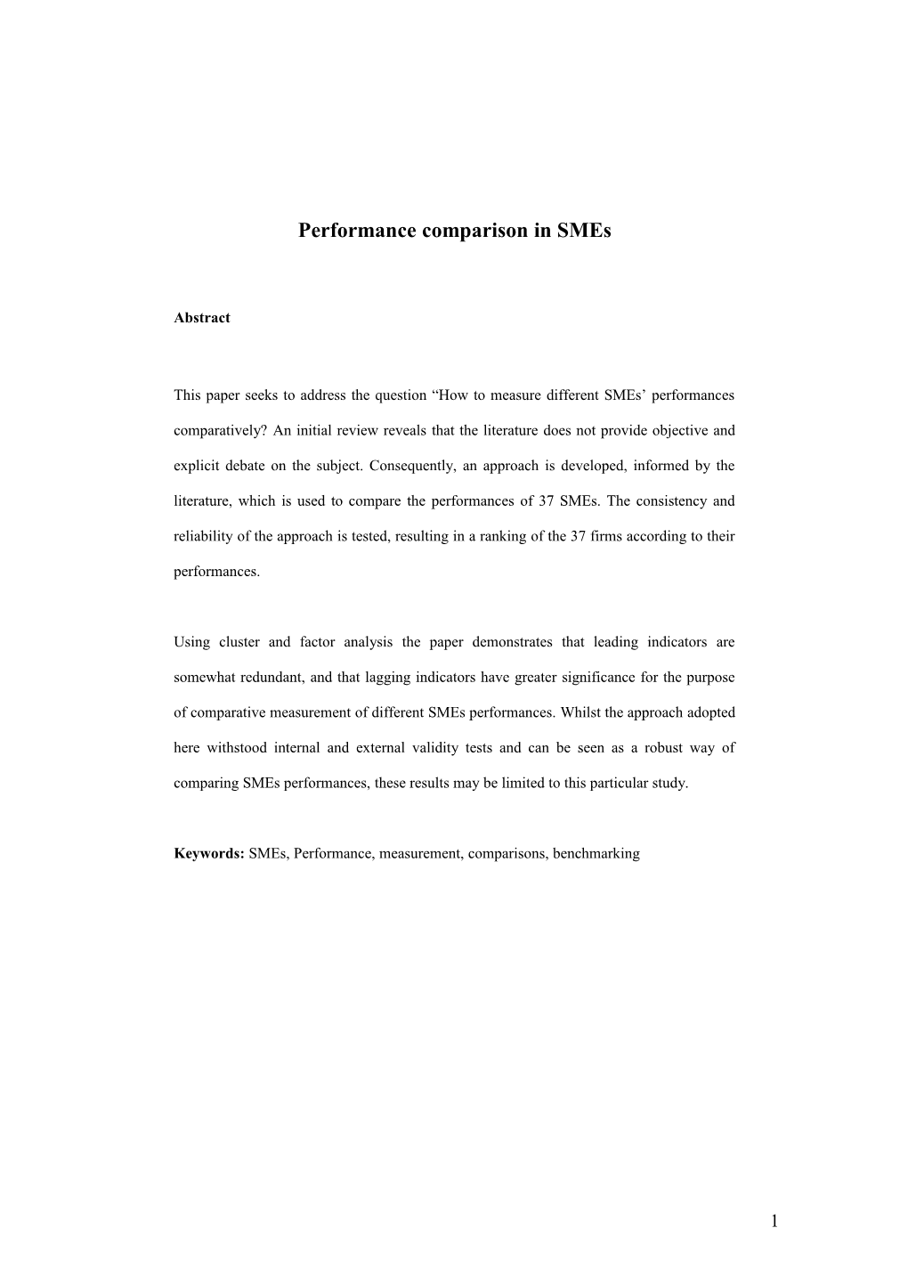 How To Measures Firm’S Performance Comparatively