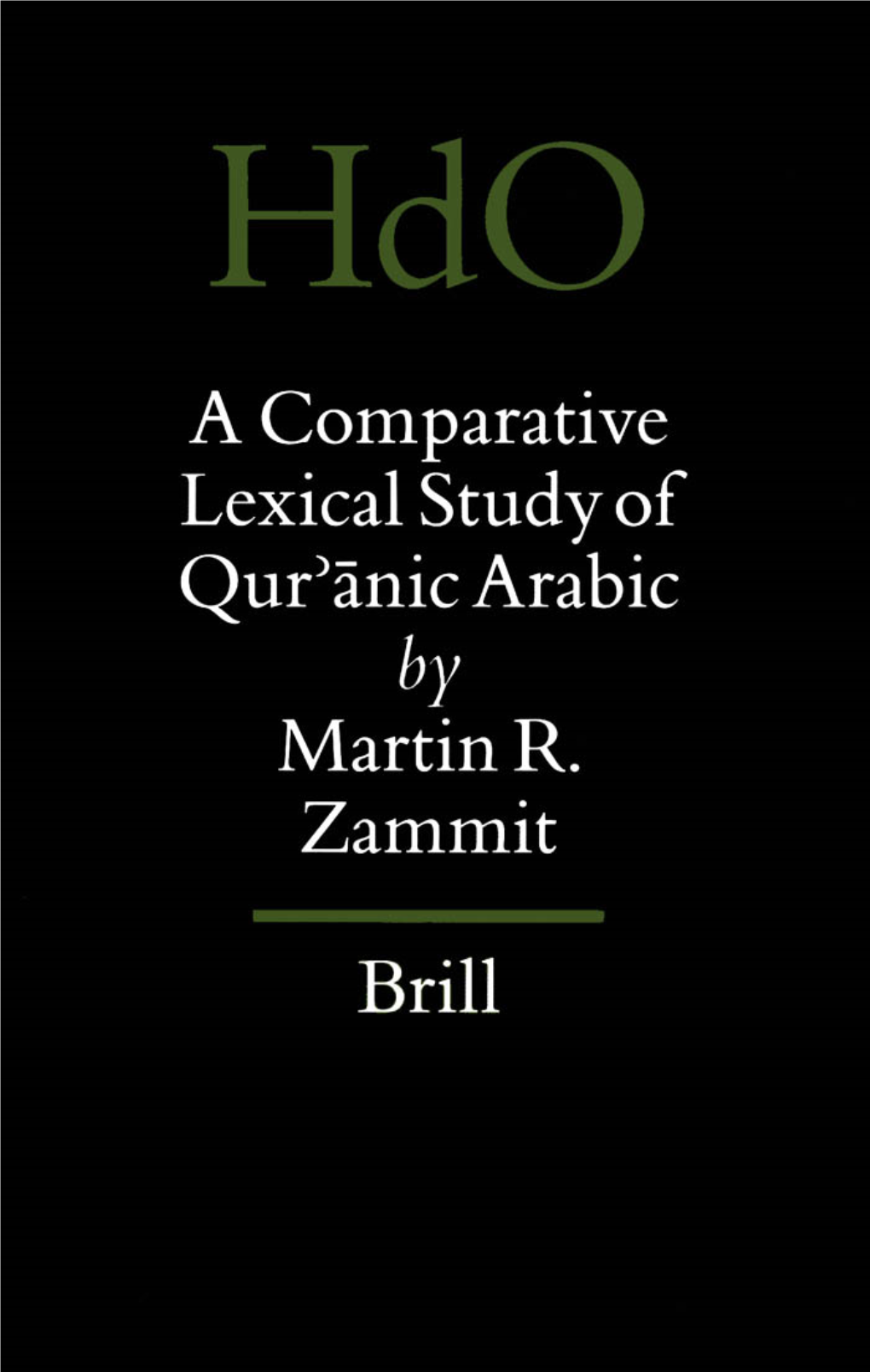 A Comparative Lexical Study of Qur?Anic Arabic