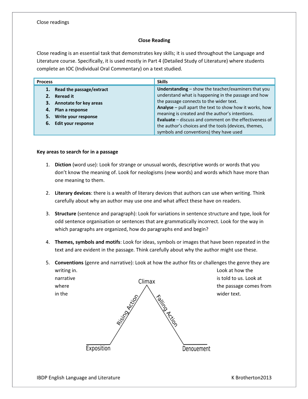 Key Areas to Search for in a Passage