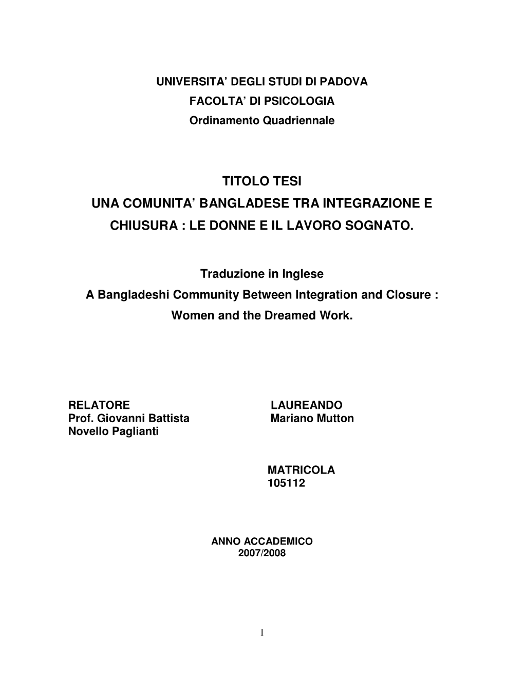 Le Donne E Il Lavoro Sognato