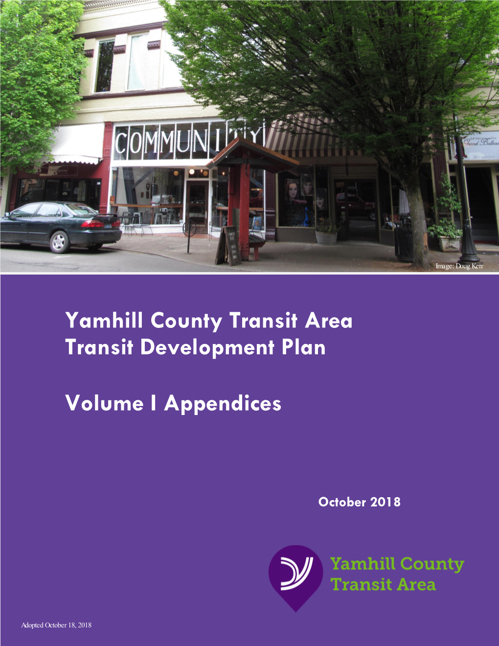 Yamhill County Transit Development Plan | Appendices