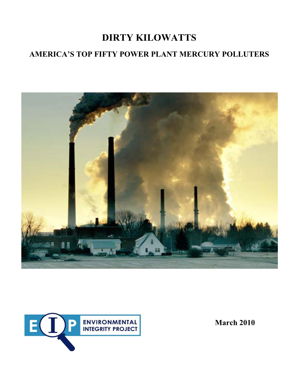 Dirty Kilowatts America’S Top Fifty Power Plant Mercury Polluters