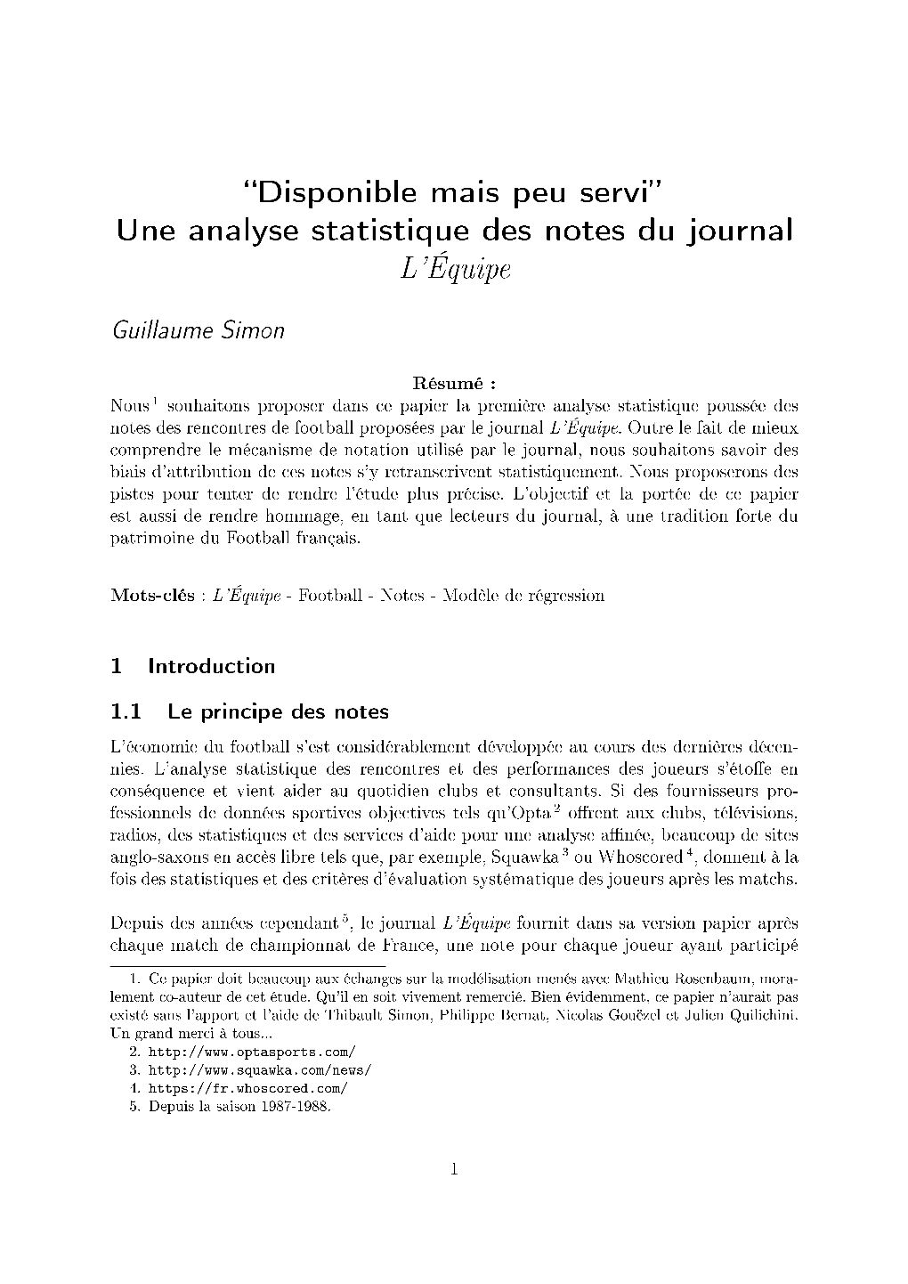 Disponible Mais Peu Servi Une Analyse Statistique Des Notes Du