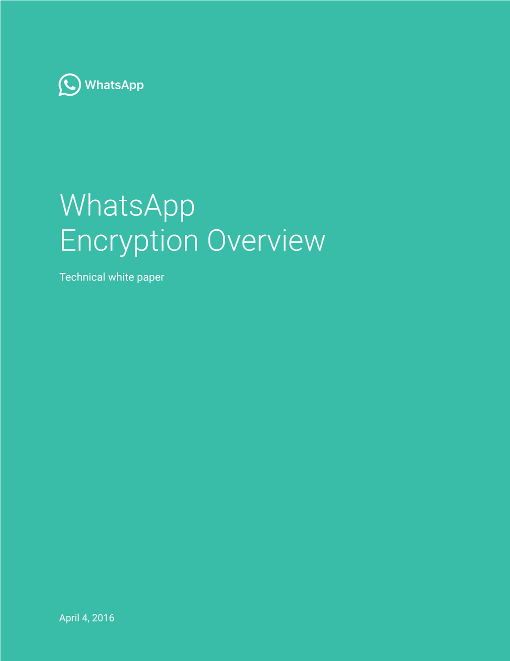 Whatsapp Encryption Overview