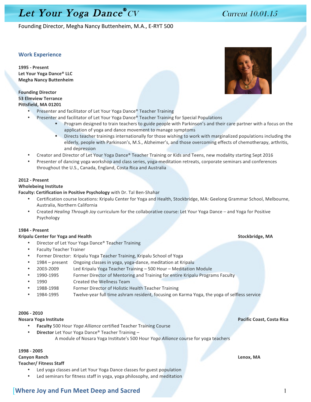 Let Your Yoga Dance CV.Pdf