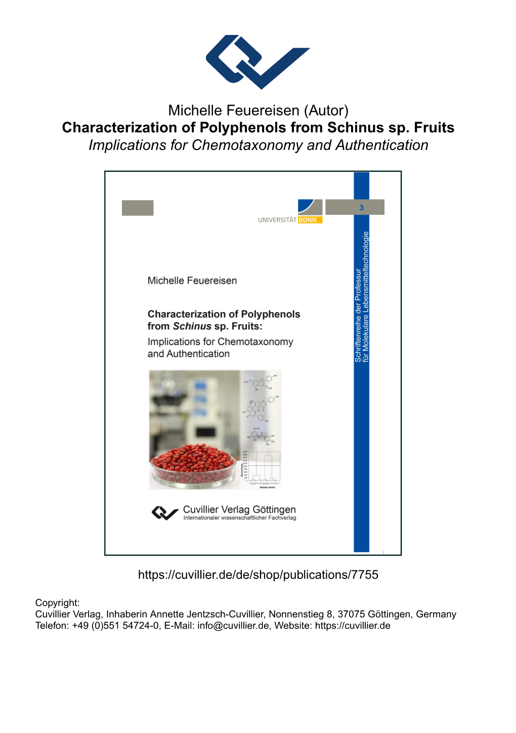 Characterization of Polyphenols from Schinus Sp