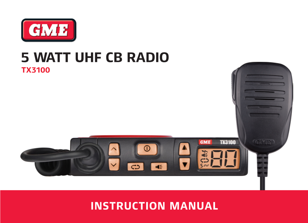5 Watt Uhf Cb Radio Tx3100
