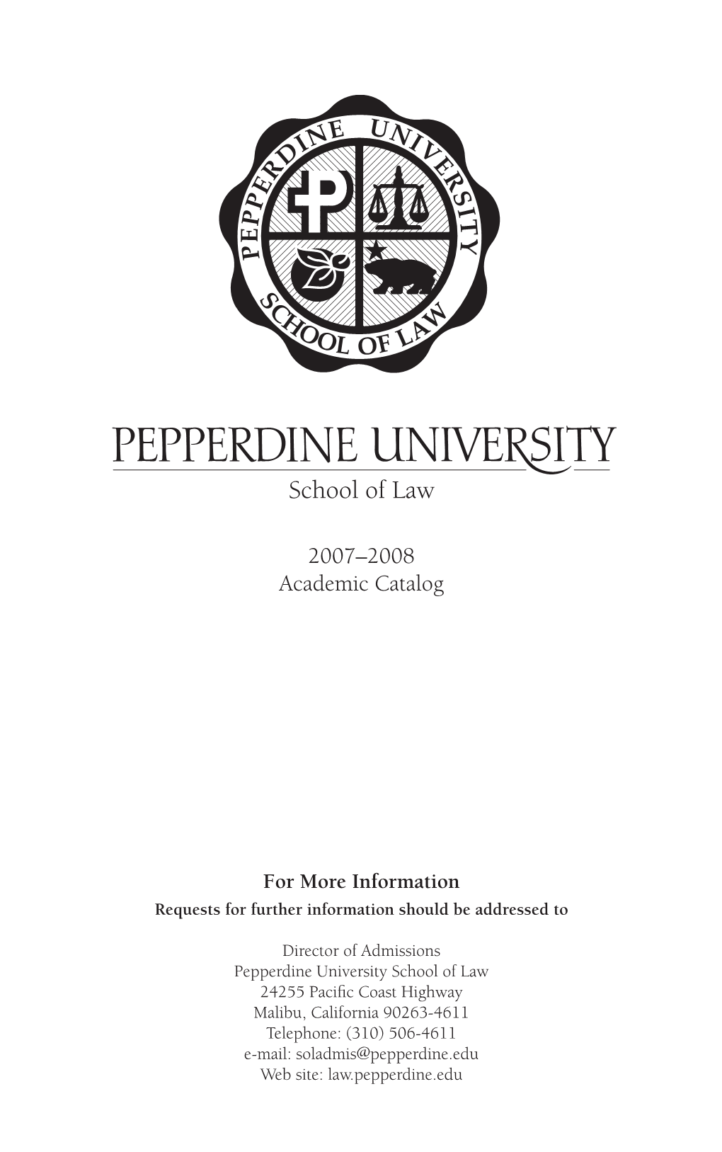 2007–2008 Academic Catalog