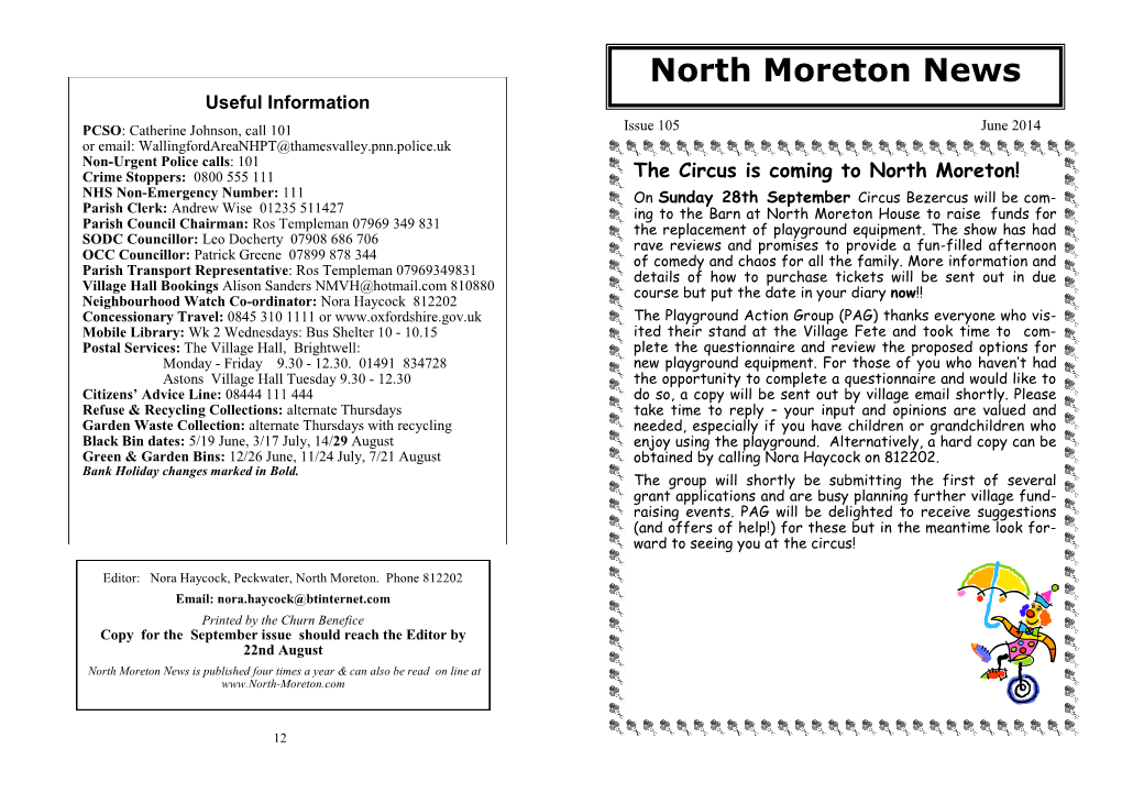 North Moreton News