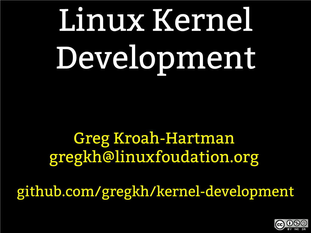 Linux Kernel Development