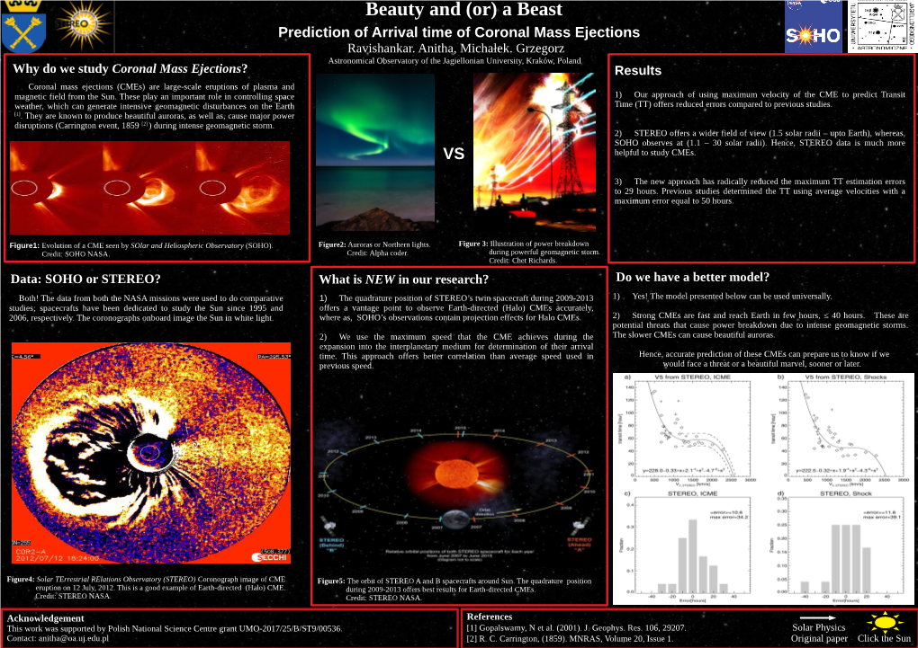 Prediction of Arrival Time of Coronal Mass Ejections Ravishankar