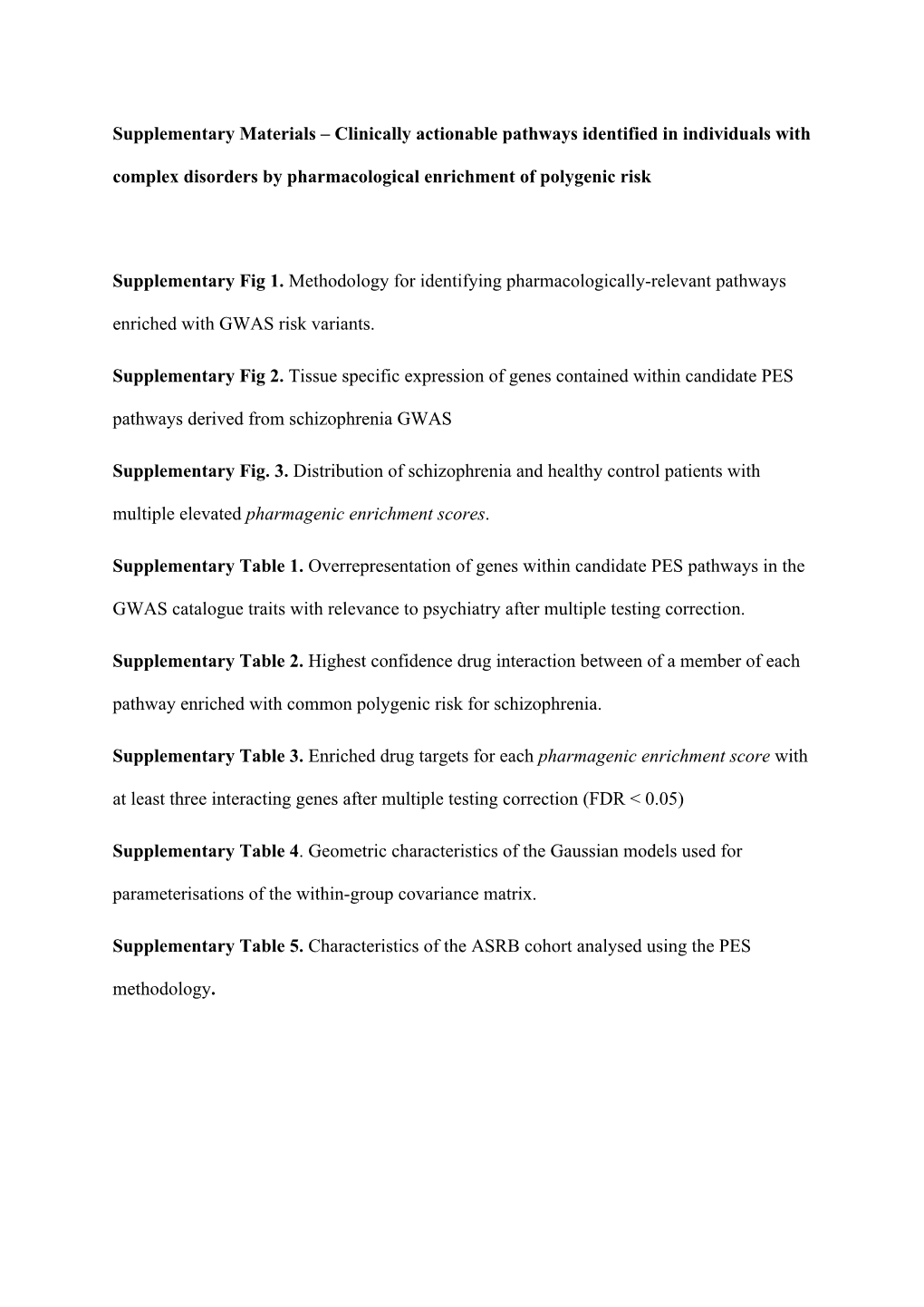 Clinically Actionable Pathways Identified in Individuals with Complex Disorders by Pharmacological Enrichment of Polygenic Risk