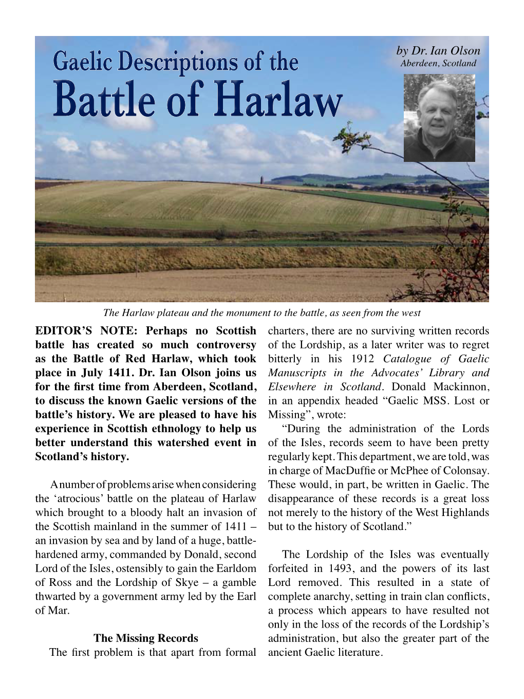 Battle of Harlaw Battle of Harlaw