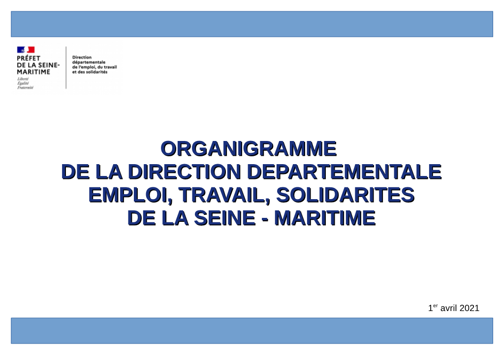 Organigramme De La Direction Departementale Emploi, Travail