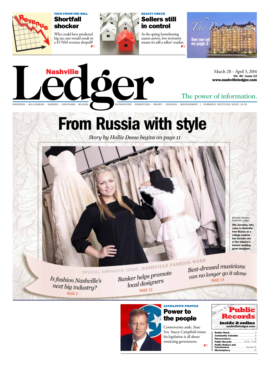 From Russia with Style Story by Hollie Deese Begins on Page 11