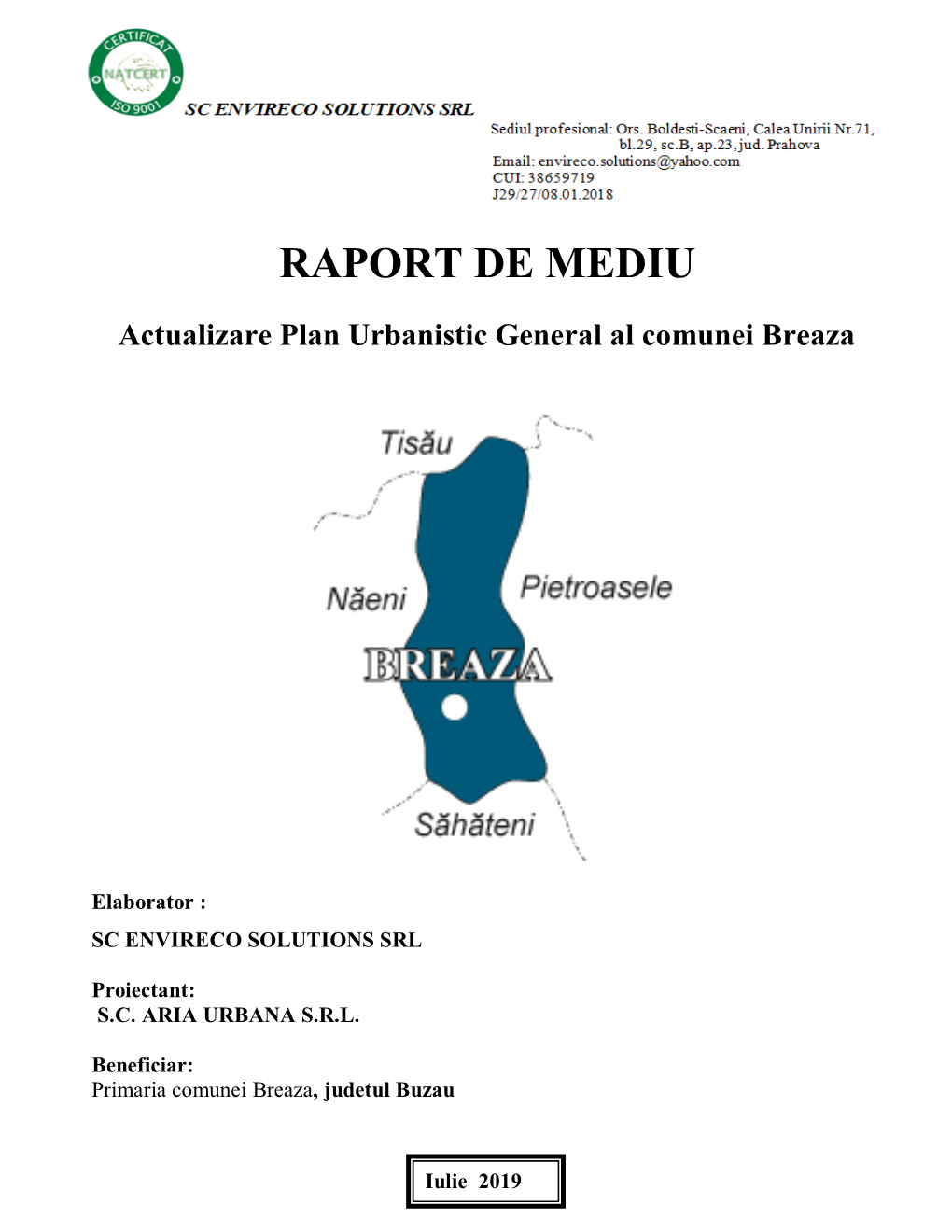 Raport De Mediu