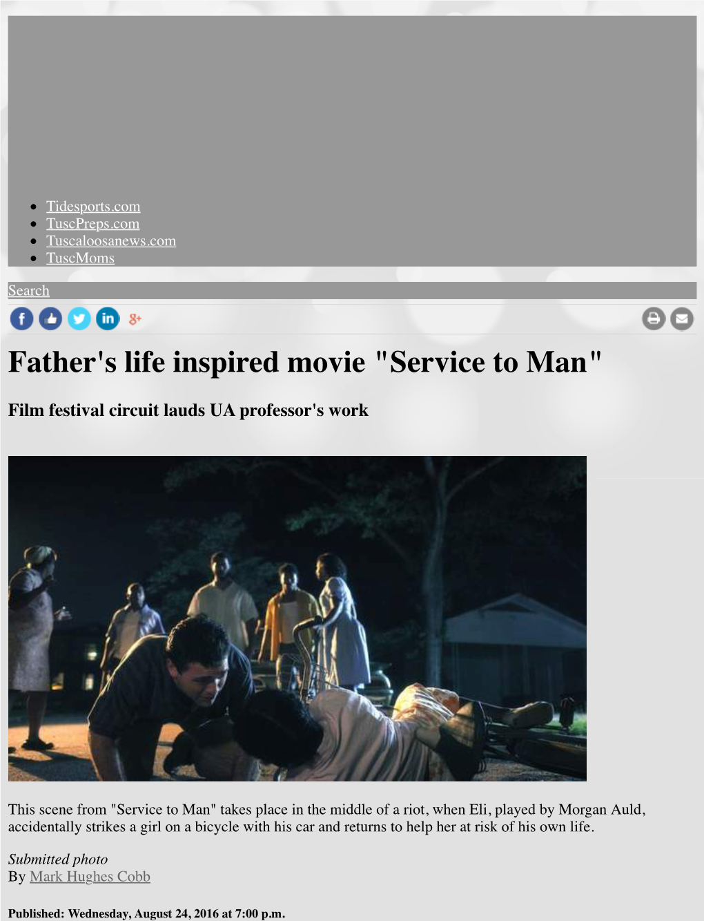 Father's Life Inspired Movie "Service to Man"