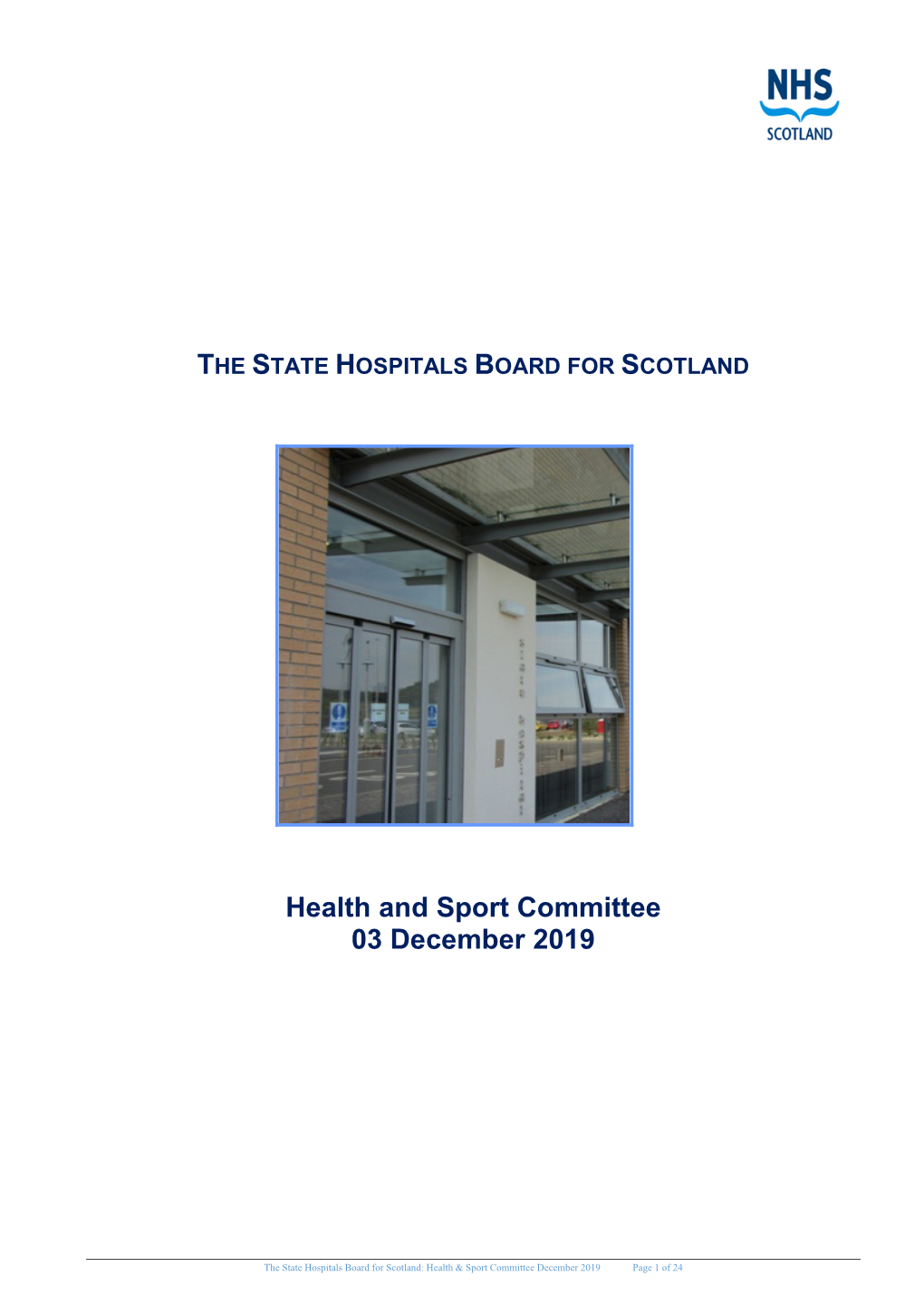 Health and Sport Committee 03 December 2019