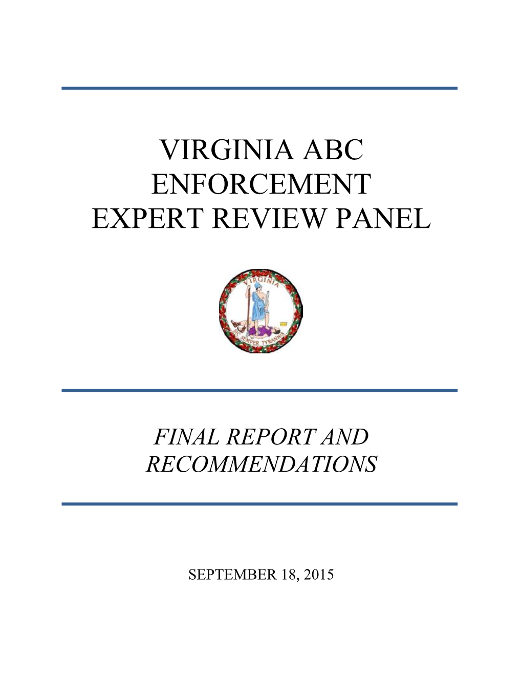 Virginia Abc Enforcement Expert Review Panel