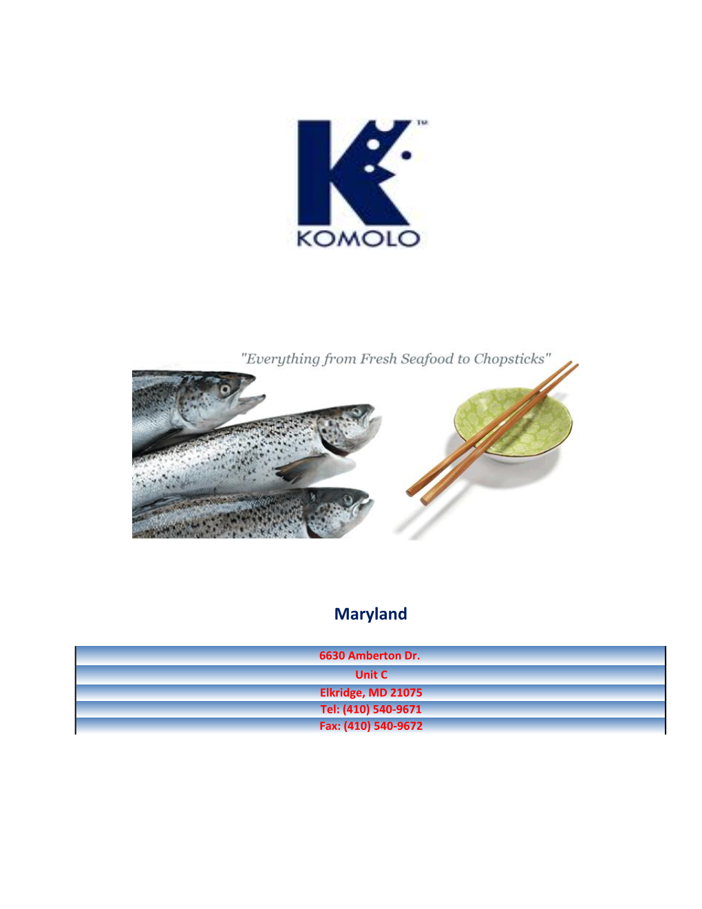 Komolo Catalog