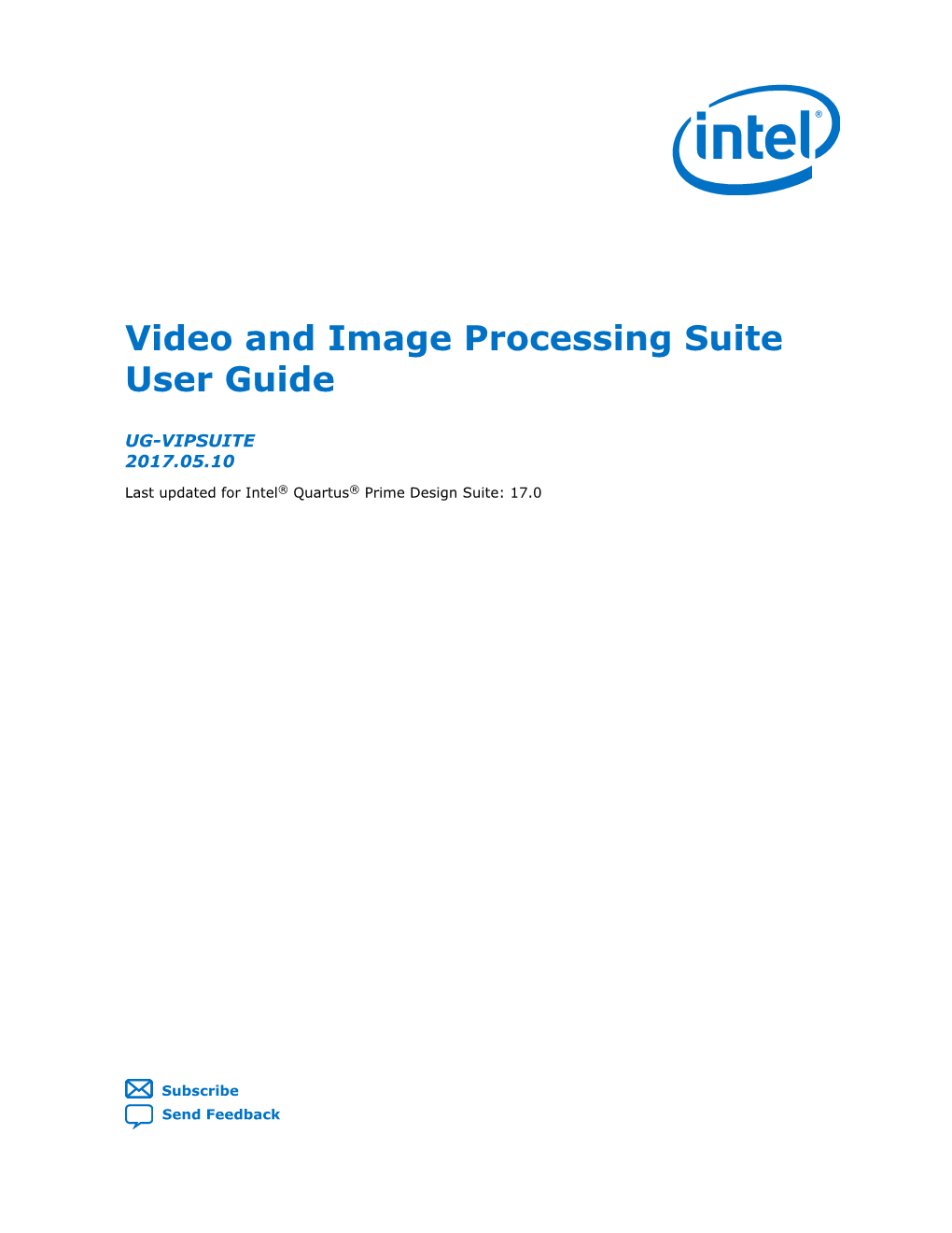 Video and Image Processing Suite User Guide