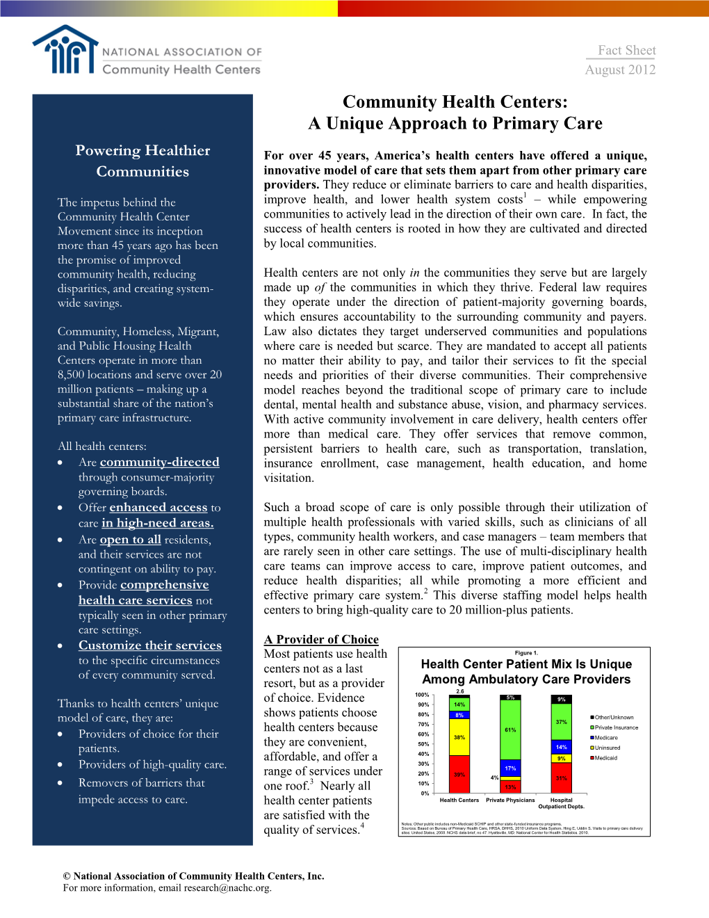 Community Health Centers: a Unique Approach to Primary Care