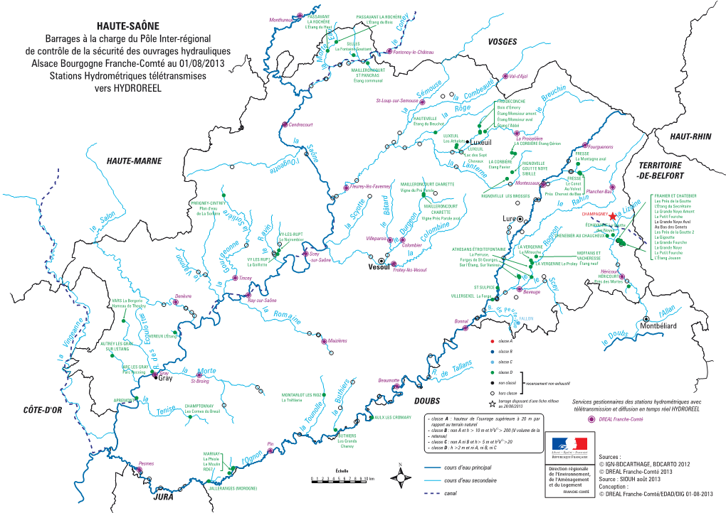 HAUTE-SAÔNE Barrages À La Charge Du Pôle Inter-Régional De Contrôle