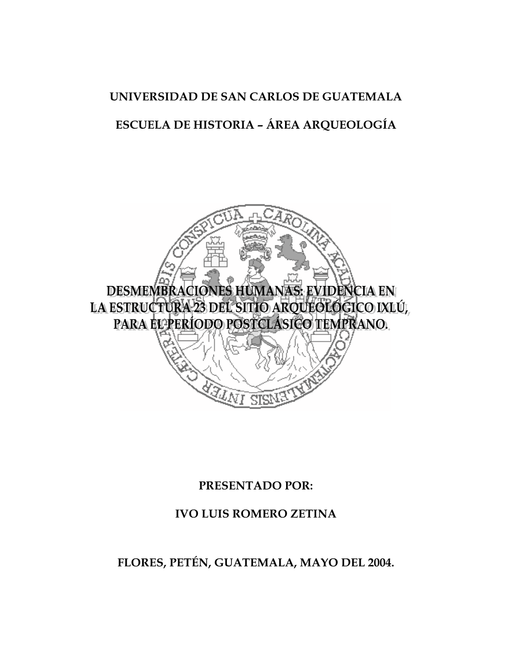Universidad De San Carlos De Guatemala