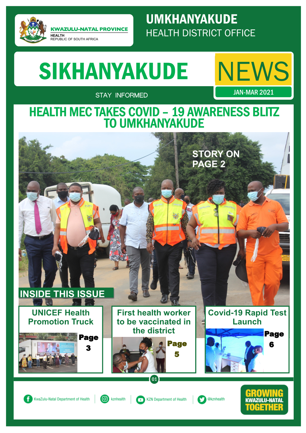 Sikhanyakude News Stay Informed Jan-Mar 2021 Health Mec Takes Covid – 19 Awareness Blitz to Umkhanyakude