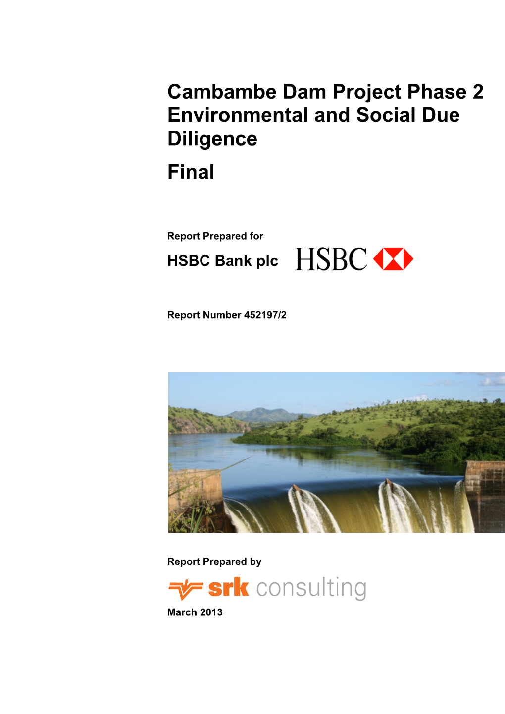 Cambambe Dam Project Phase 2 Environmental and Social Due Diligence Final