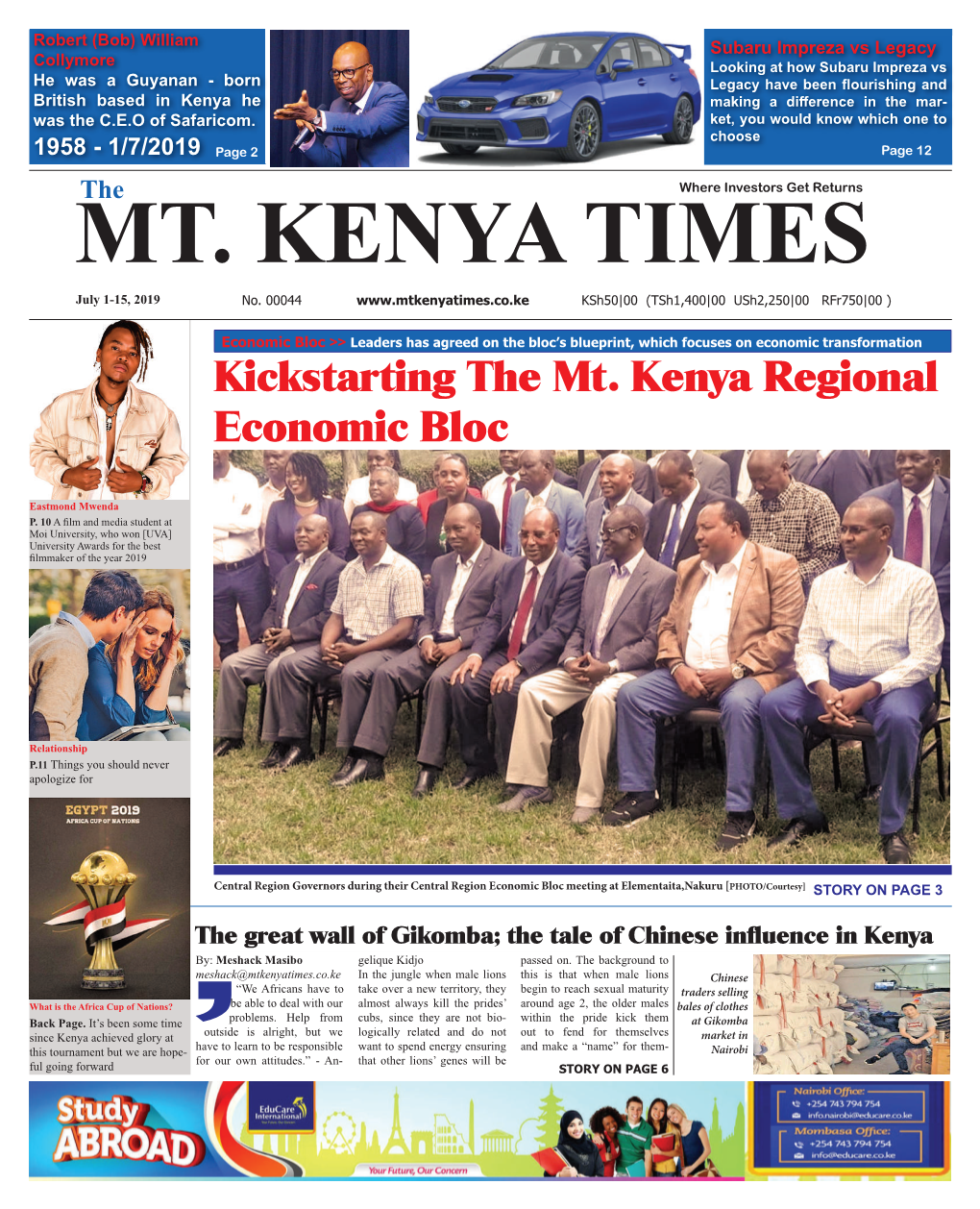 July 1-15, 2019 Mt Kenya Times.Indd