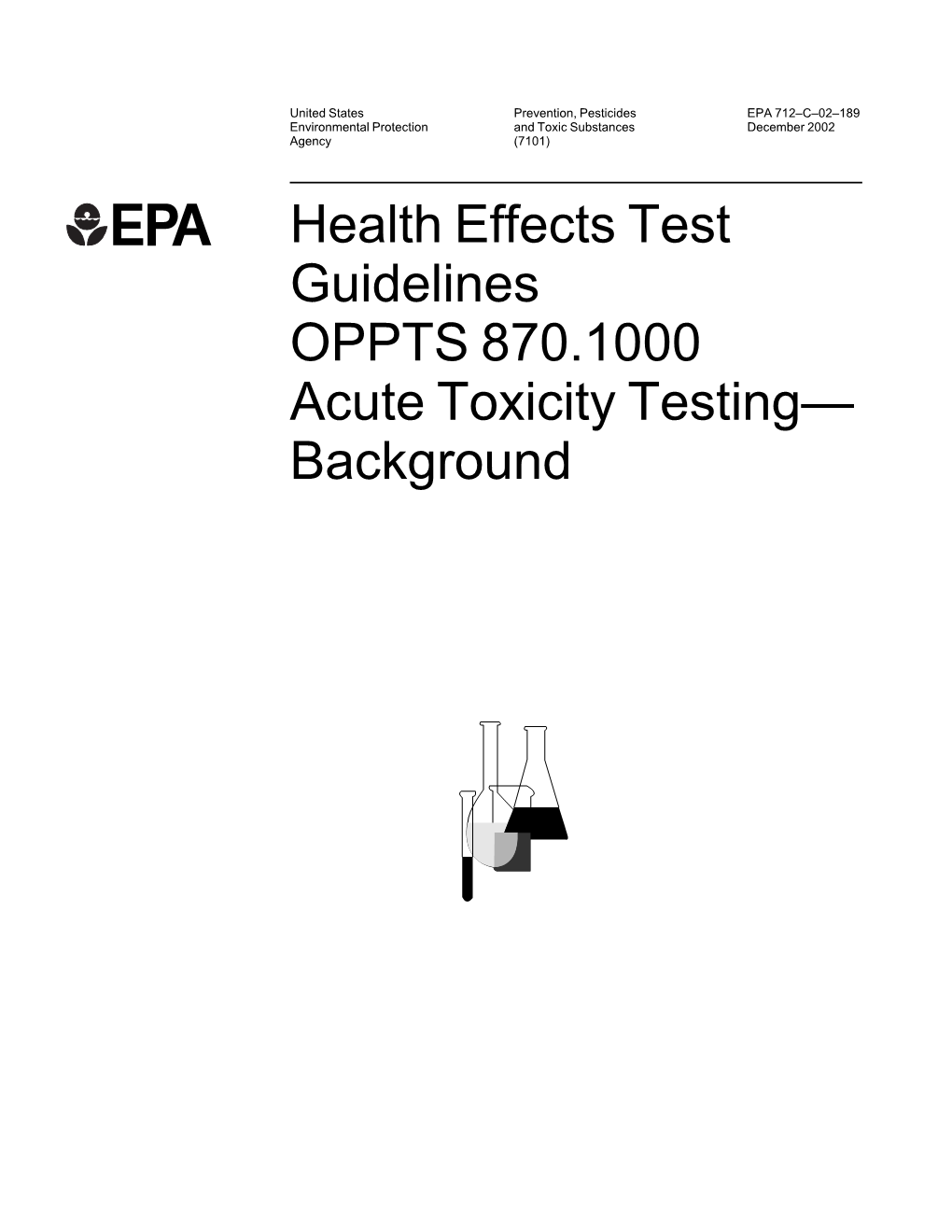 Acute Toxicity Testing