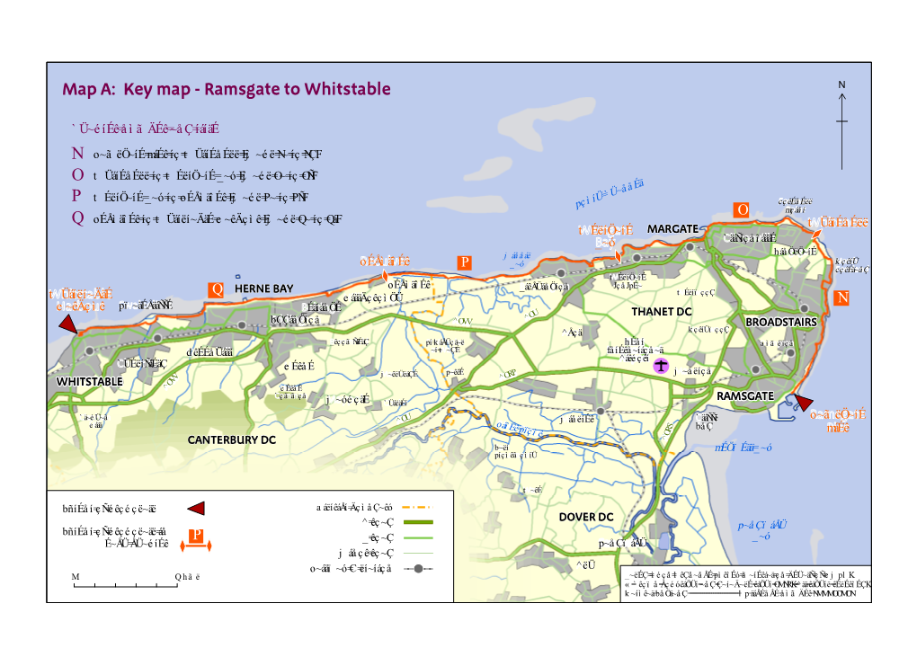 Key Map - Ramsgate to Whitstable N