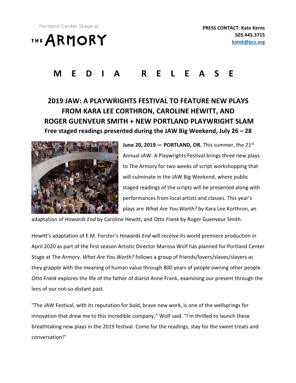 JAW 2019 Playwright Announcement